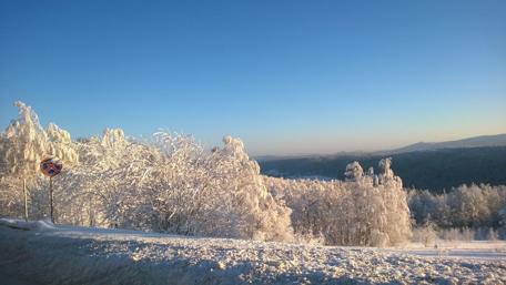 Serene Winter Wonderland Scene wallpaper