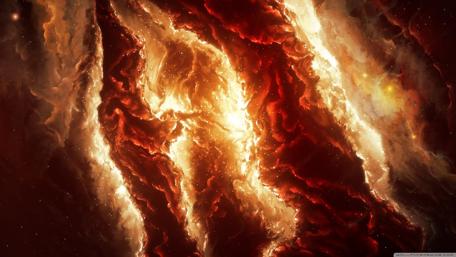 Fiery Cosmic Abstract Artworks wallpaper