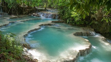 Mesmerizing Cascade in Huanglong by Nature wallpaper