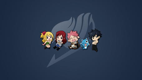 Chibi Fairy Tail Ensemble wallpaper