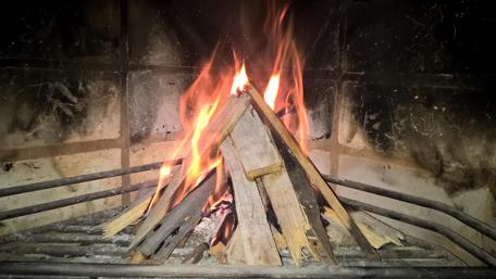 Warmth of a Flickering Firelight in 4K wallpaper