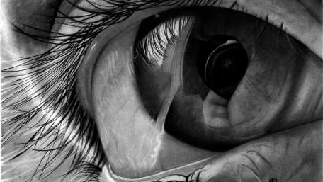 Captivating Depth in an Eyelid Portrait wallpaper