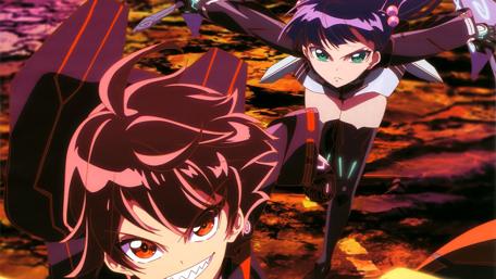 Twin Exorcists Dynamic Action Scene wallpaper