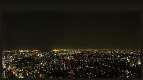 Vibrant City Lights After Dark wallpaper