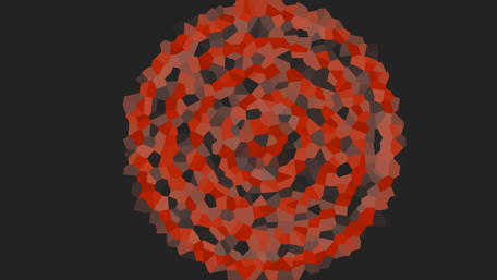 Vibrant Red Abstract Spiral Design wallpaper