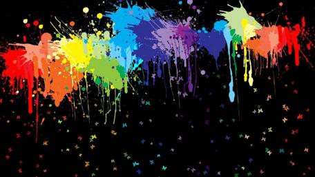 Vibrant Abstract Splash of Colorful Art wallpaper