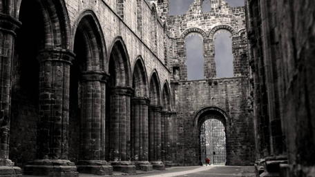 Eerie Beauty of Urban Ruins wallpaper