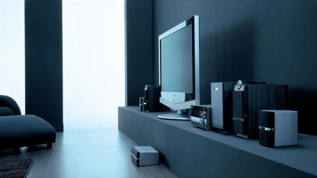 Modern Home Entertainment Setup wallpaper
