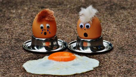 Eggy Emotions at Breakfast Time wallpaper