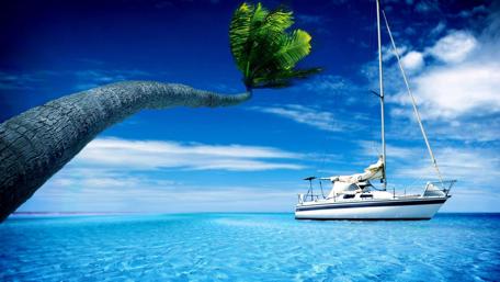 Serene Summer Escape by the Sea wallpaper