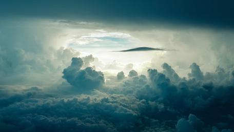 Majestic Clouds Illuminated by Soft Light wallpaper