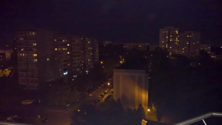 Nighttime Cityscape in Urban Setting wallpaper