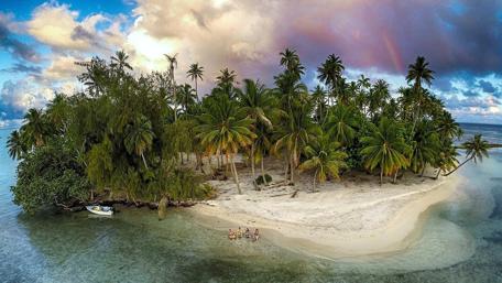 Tropical Island Paradise Awaits Your Escape wallpaper