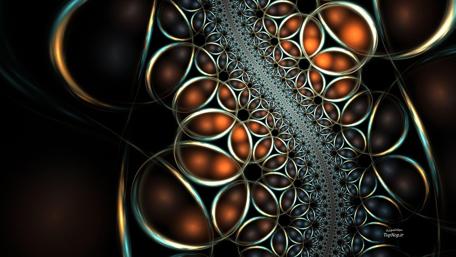 Mesmerizing Abstract Patterns in Warm Tones wallpaper