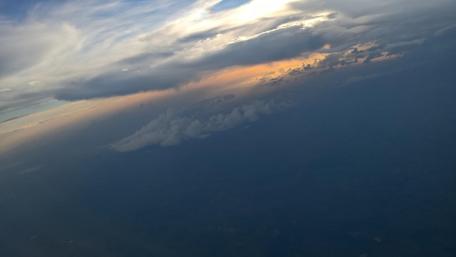 Breathtaking Clouds at Dusk in the Sky wallpaper