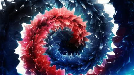 Vibrant Swirl in Abstract Space wallpaper