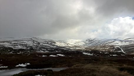 Aussie Snow Fields Under Dramatic Skies wallpaper