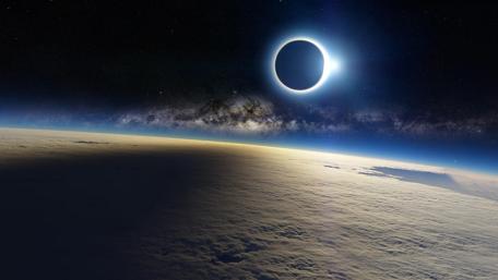 Eclipse Above the Horizon wallpaper