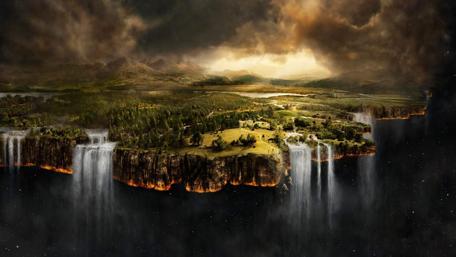 Floating Enigma: A Mystical Realm Beyond wallpaper