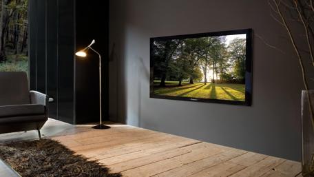 Serene Living Room with Nature View Wallpaper wallpaper