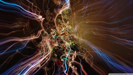 Vibrant Swirls of Light and Color wallpaper