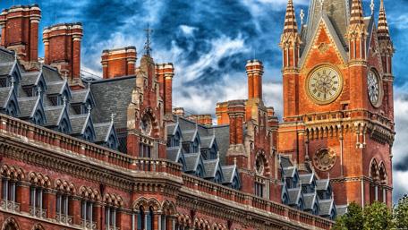 Majestic Architecture Against a Dramatic Sky wallpaper
