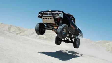 Thrilling Airborne Off-Road Adventure wallpaper