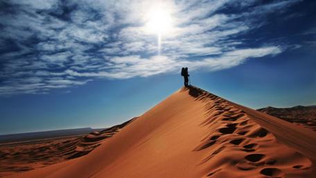 Endless Sands Under a Summer Sky wallpaper