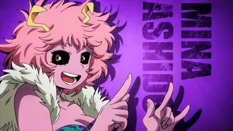 Vibrant Anime Character in Purple Hues wallpaper