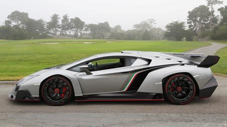 Sleek Italian Supercar on a Misty Day wallpaper