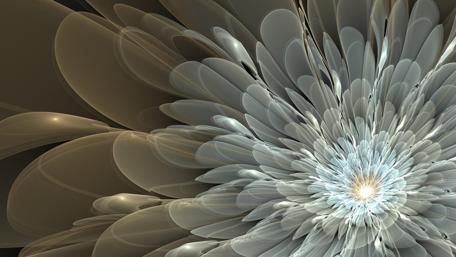 Sculpted Elegance in Digital Flora wallpaper