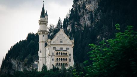 Majestic Castle Surrounded by Nature wallpaper