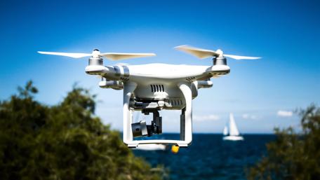Aerial Adventure with Modern Drone Technology wallpaper