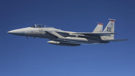 High-Flying Fighter Jet in Action wallpaper