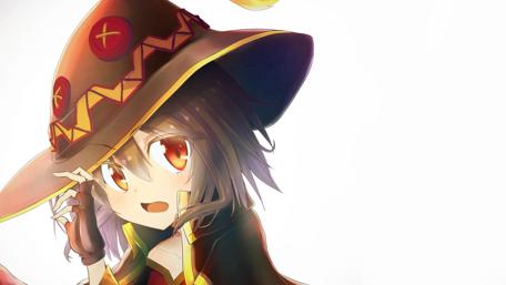 Mystical Anime Witch in Twilight wallpaper