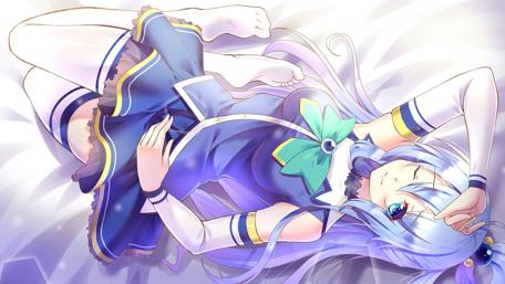 Anime Girl in a Dreamy Repose wallpaper