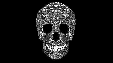 Unveiling the Intricate Skull Design wallpaper