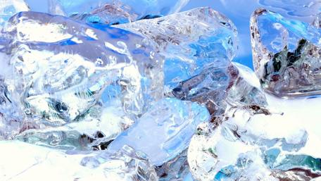 Cool Blue Ice Abstract Art for Your Space wallpaper