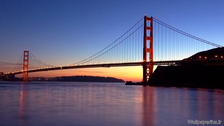 Golden Gate Bridge at Twilight Beauty of Urban Architecture wallpaper