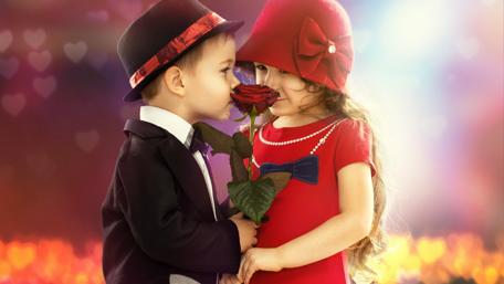 Childhood Valentine's Dream wallpaper