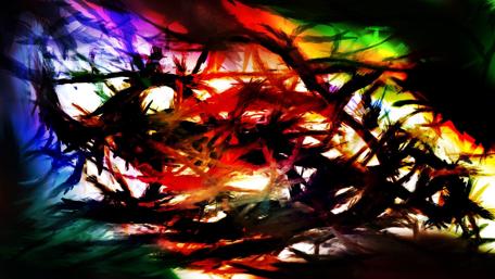 Vibrant Abstract Explosion of Colors wallpaper