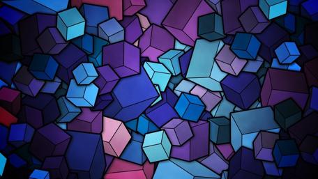 Geometric Harmony in Vibrant Shades wallpaper