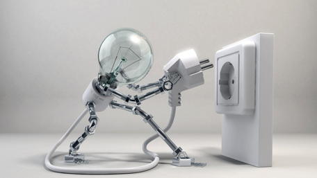 Lightbulb Character's Quest for Power wallpaper