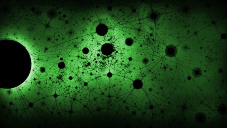 Mystical Green Abstraction in Motion wallpaper