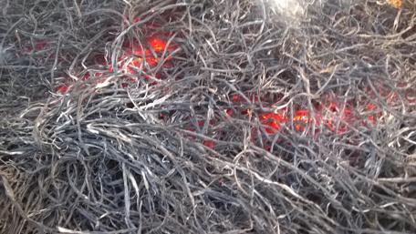 Fiery Contrast in Abstract Art wallpaper