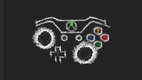 Abstract Gaming Controller Art wallpaper