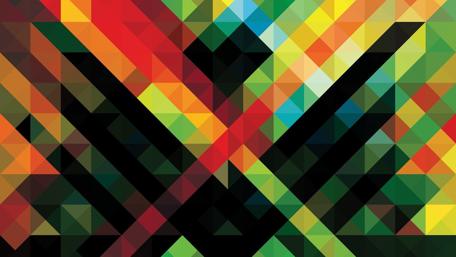 Vibrant Geometric Abstraction wallpaper