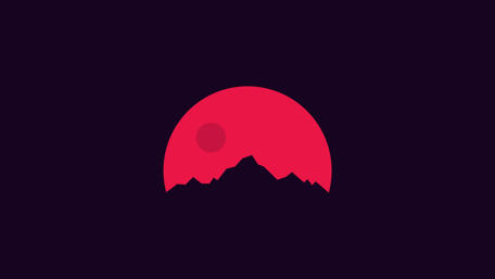 Crimson Eclipse on a Dark Horizon wallpaper