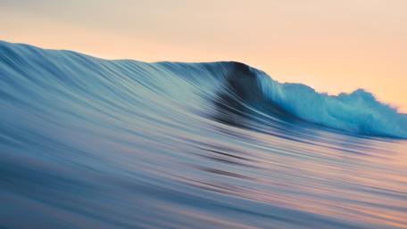 Surreal Ocean Wave in Motion wallpaper