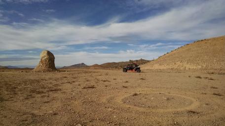 Epic Offroad Adventure in the Desert Landscape wallpaper